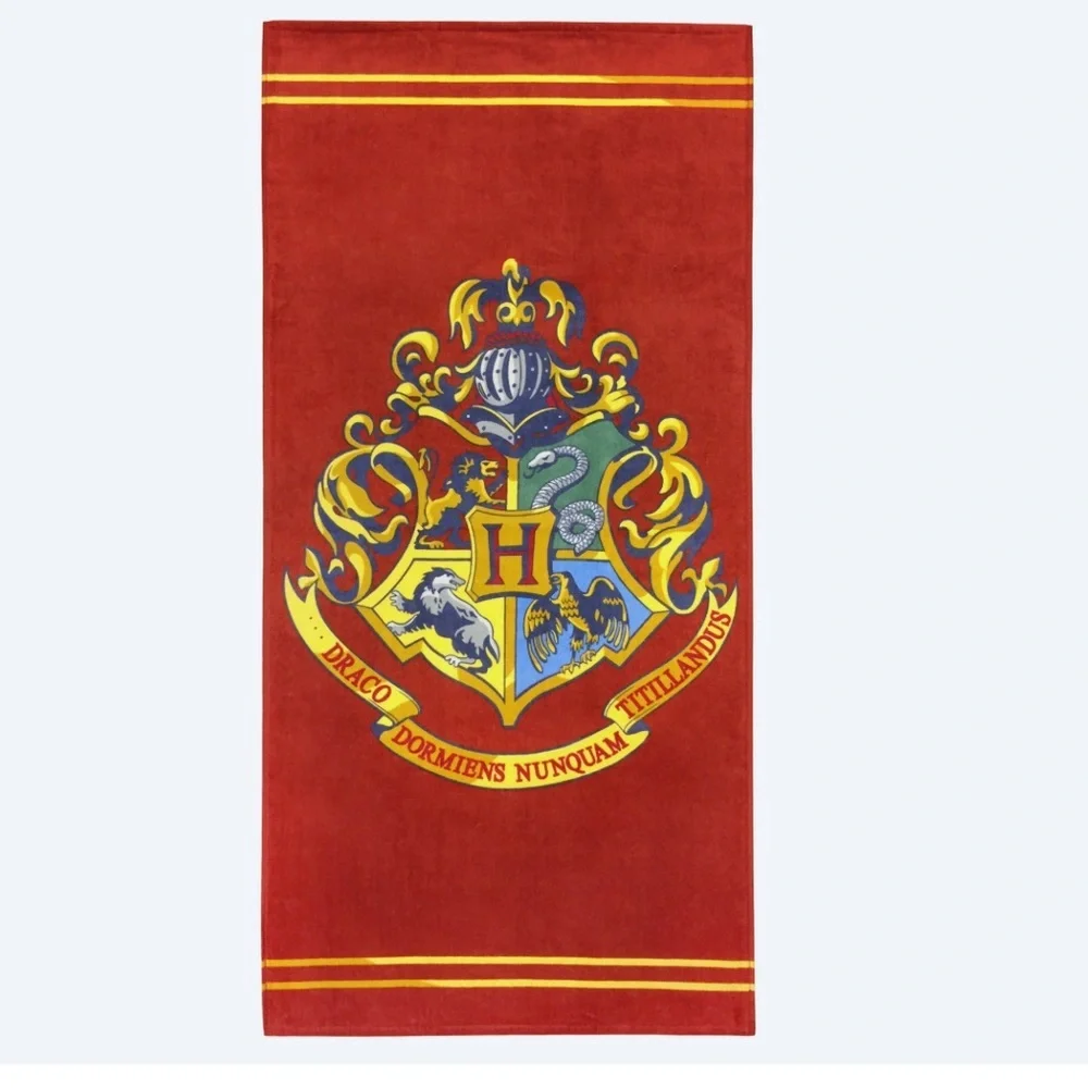 HARRY POTTER Hogwarts Crest large Beach Towel